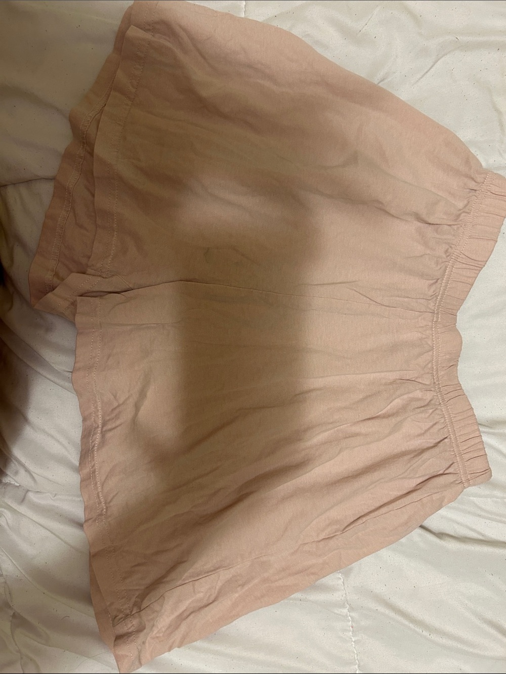 H&M Pale Blush Pink Elastic Waist Skirt